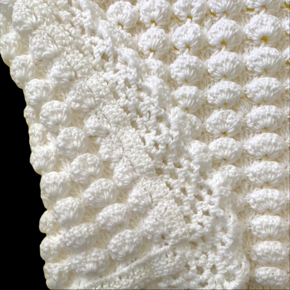 Hand crochet custom made baby blanket - Picture 12 of 16